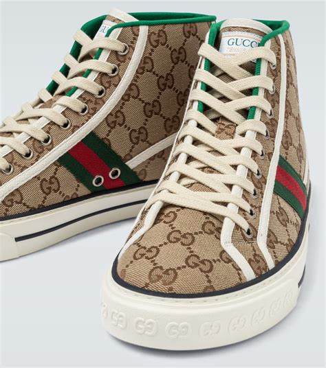 tennis 1977 high top sneaker gucci|Gucci 1977 tennis shoes women's.